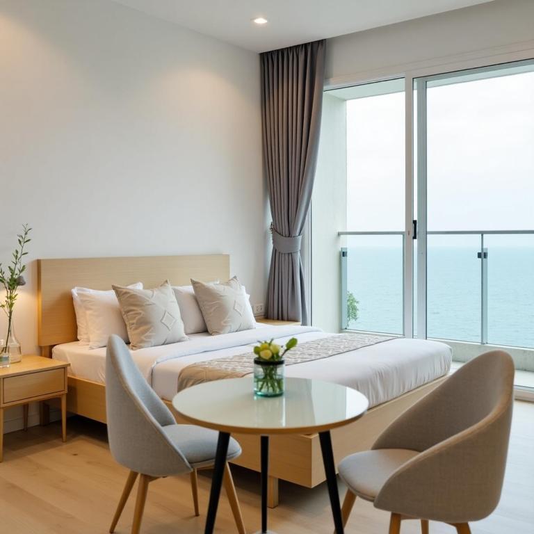 Un lugar para sentarse en Quy Nhon TMS cosy apartment