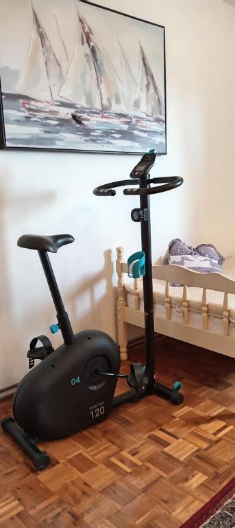 Posilňovňa alebo fitness centrum v ubytovaní Apartman Seashell