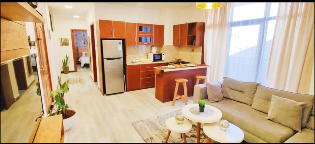 Kuchyň nebo kuchyňský kout v ubytování Bole central nest