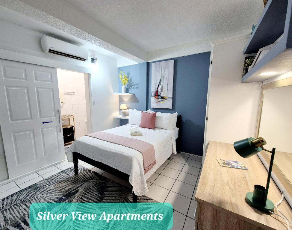 Postel nebo postele na pokoji v ubytování Silver View Apartments