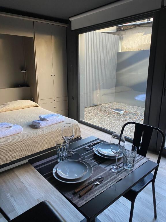 Postel nebo postele na pokoji v ubytování Edificio Pantera - monoambiente de diseño