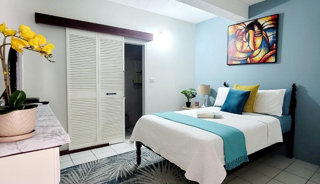Postel nebo postele na pokoji v ubytování Silver View Apartments