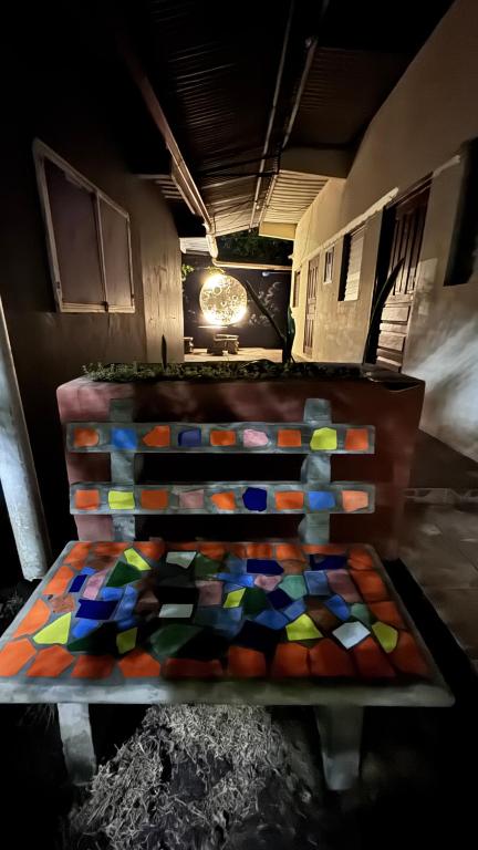 Χώρος καθιστικού στο Chambres en Ville