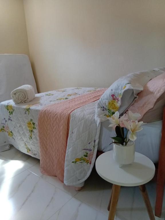 Postel nebo postele na pokoji v ubytování Kit net piuma