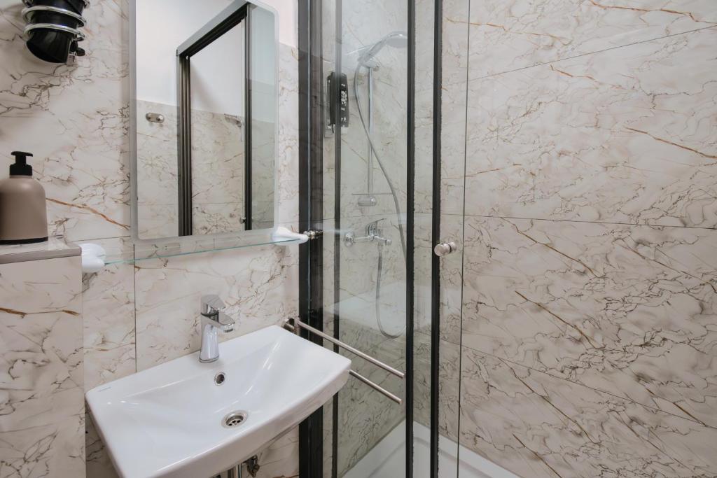 Koupelna v ubytování Luxury Apartments Vili
