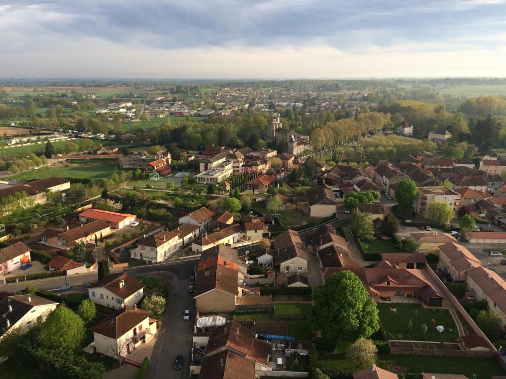 Letecký snímek ubytování Georges Blanc Parc & Spa