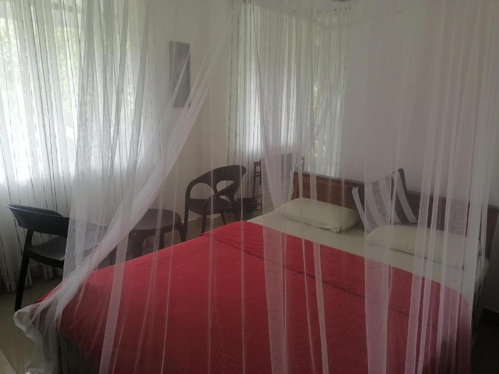 Postel nebo postele na pokoji v ubytování Isuru Homestay