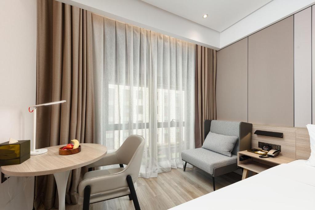 Posezení v ubytování Atour Hotel Shanghai Hongqiao Korea Street