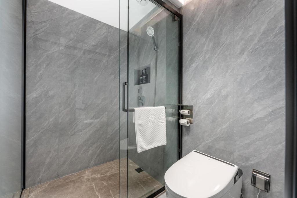Koupelna v ubytování Guangzhou JinTang Hotel