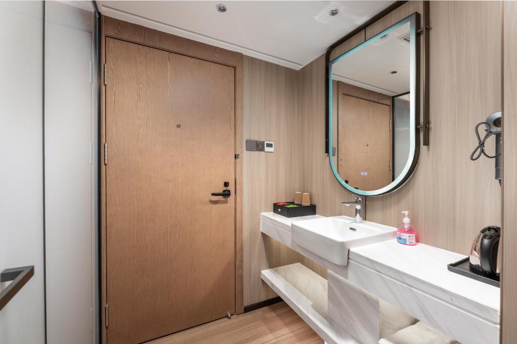 Koupelna v ubytování Guangzhou JinTang Hotel