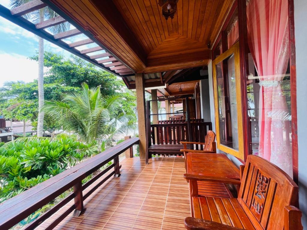 Balkón nebo terasa v ubytování Big Fish Resort Koh Tao