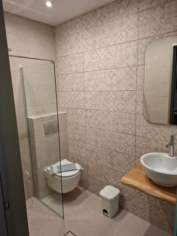 Koupelna v ubytování HERMESstudio