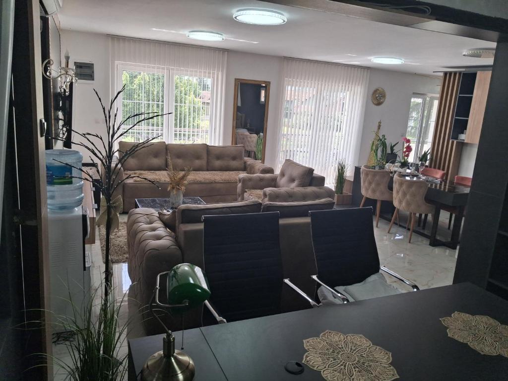 Posezení v ubytování Dina lux apartman