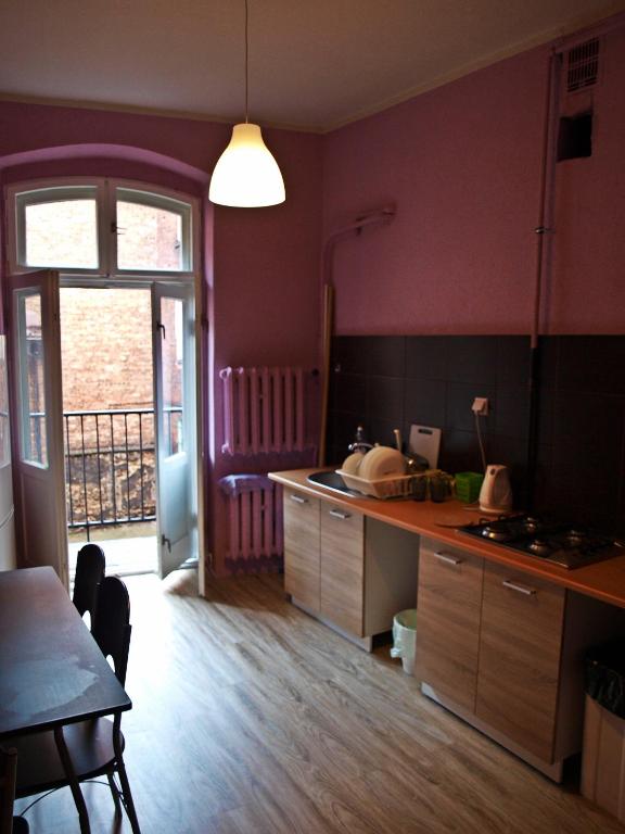 Kuchyň nebo kuchyňský kout v ubytování Kaktus Guest House
