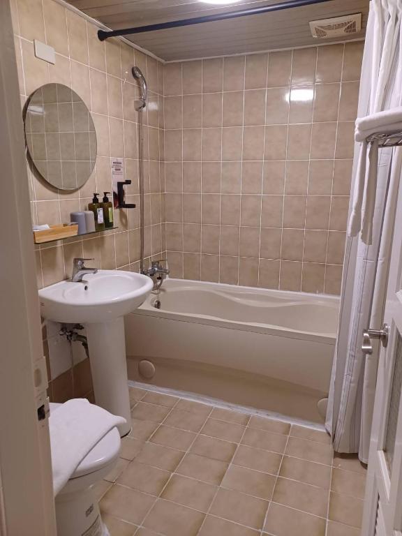 Koupelna v ubytování Meworld Hotel - Zhongshan