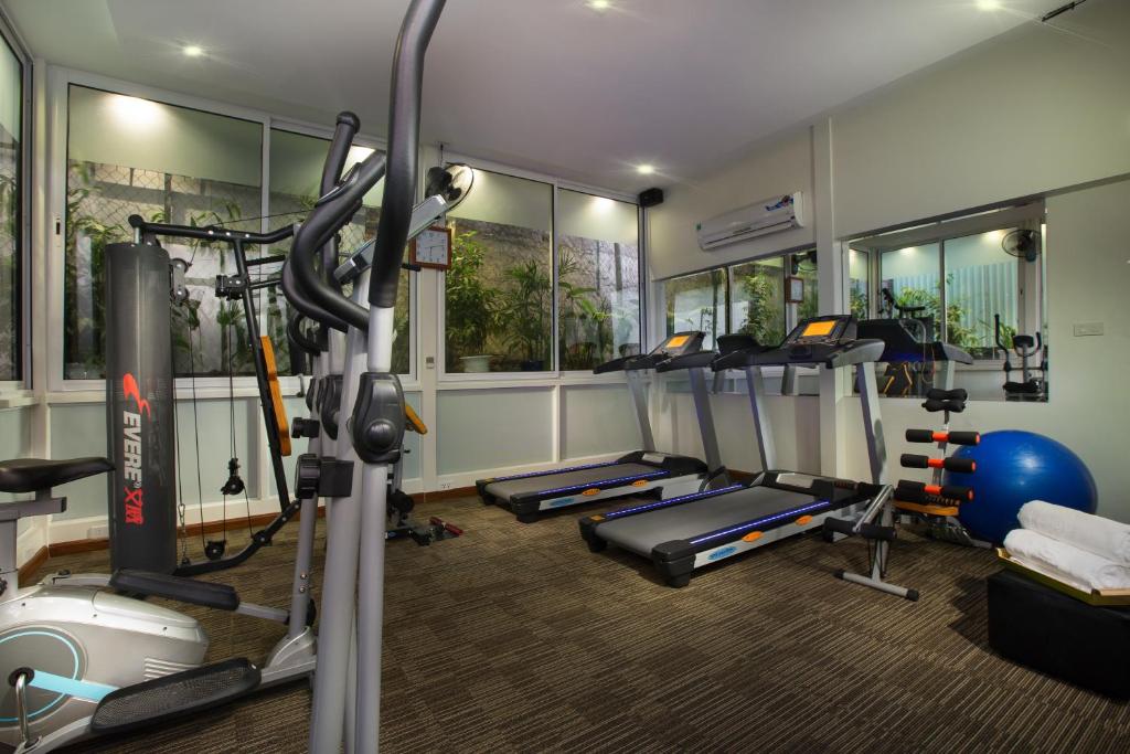 Fitness centrum a/nebo fitness zařízení v ubytování Hanoi Pearl Hotel