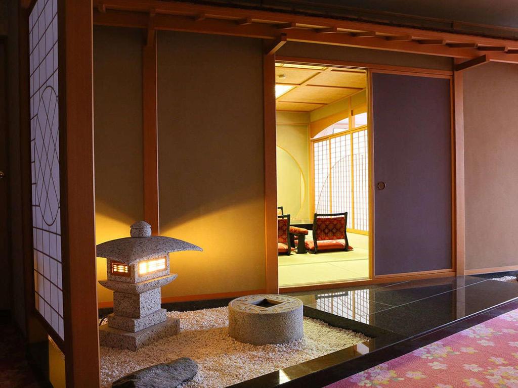 Posezení v ubytování Ooedo Onsen Monogatari Premium Hotel New Shiobara