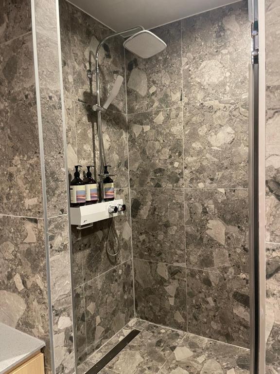 Koupelna v ubytování Hotel Badada