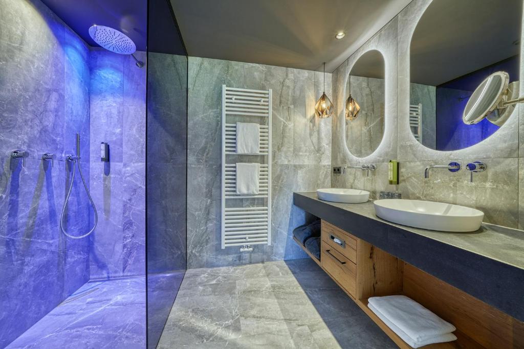 Koupelna v ubytování Hotel Avelina