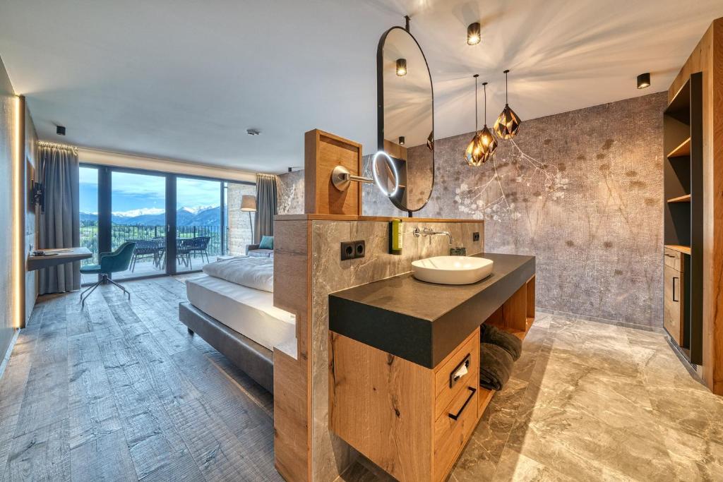 Postel nebo postele na pokoji v ubytování Hotel Avelina