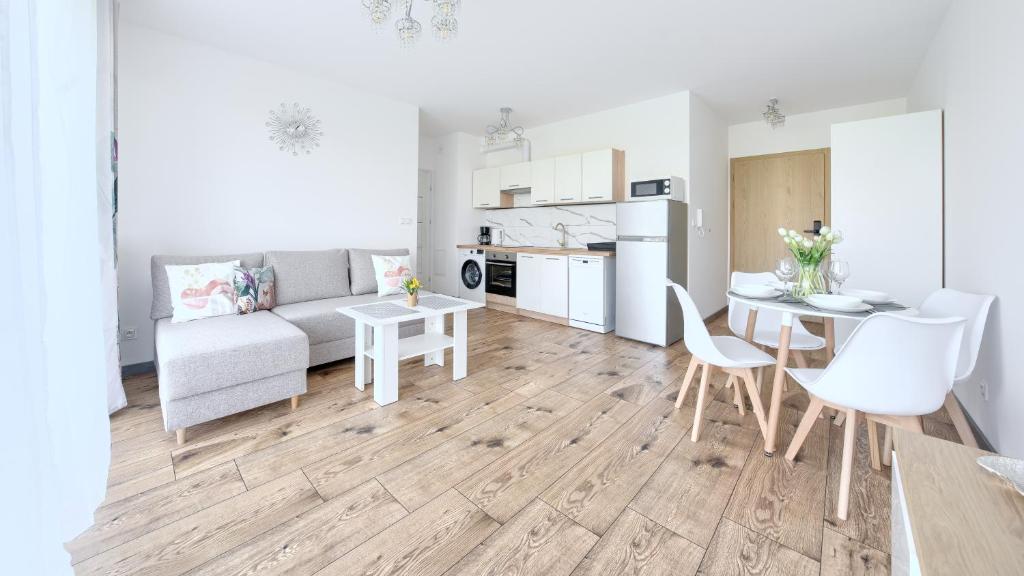 Kuchyň nebo kuchyňský kout v ubytování Sun Apartments, Sun & Snow