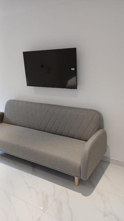TV a/nebo společenská místnost v ubytování Haus Deitje