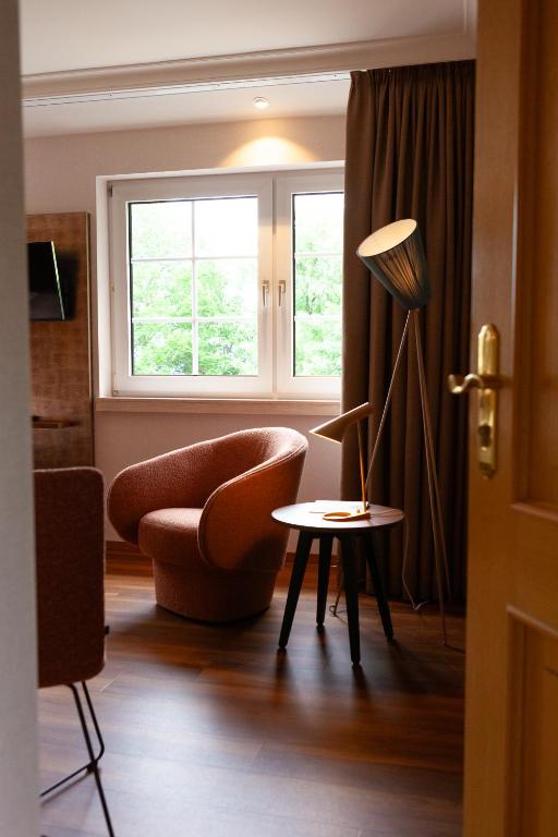 TV a/nebo společenská místnost v ubytování Hotel Elfbuchen