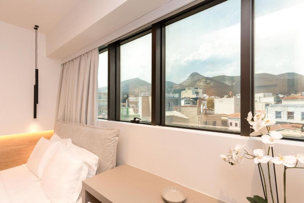 Nespecifikovaný výhled na hory nebo výhled na hory při pohledu z apartmánu