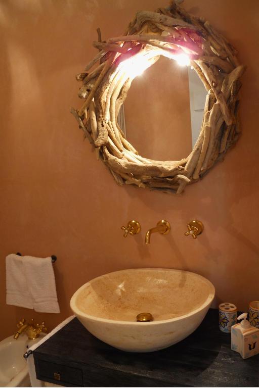 Koupelna v ubytování B&B Lamascopone