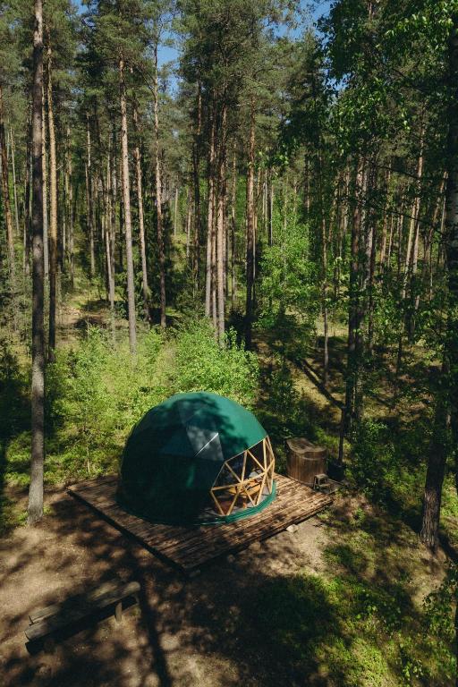 Příroda nedaleko luxury tent