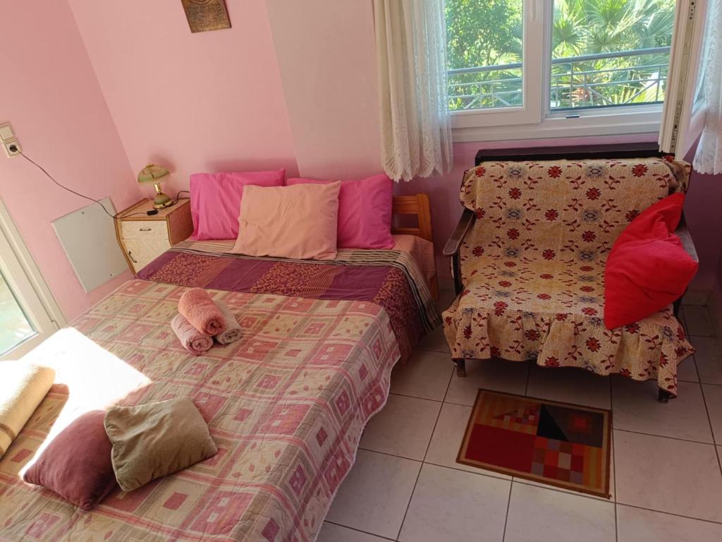Posezení v ubytování Dimis apartments