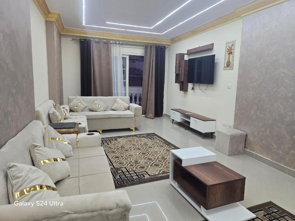 TV a/nebo společenská místnost v ubytování Stanley Bridge Apartment