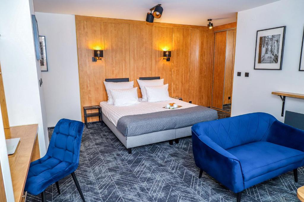 Posteľ alebo postele v izbe v ubytovaní Warsaw Apartments - Apartamenty Sadyba