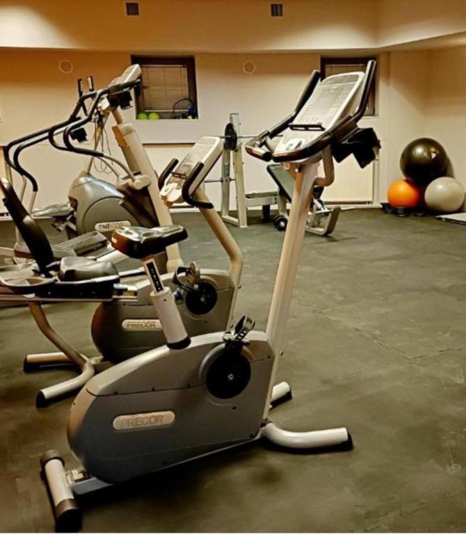 Posilňovňa alebo fitness centrum v ubytovaní Apartamenty nad zalewem 222