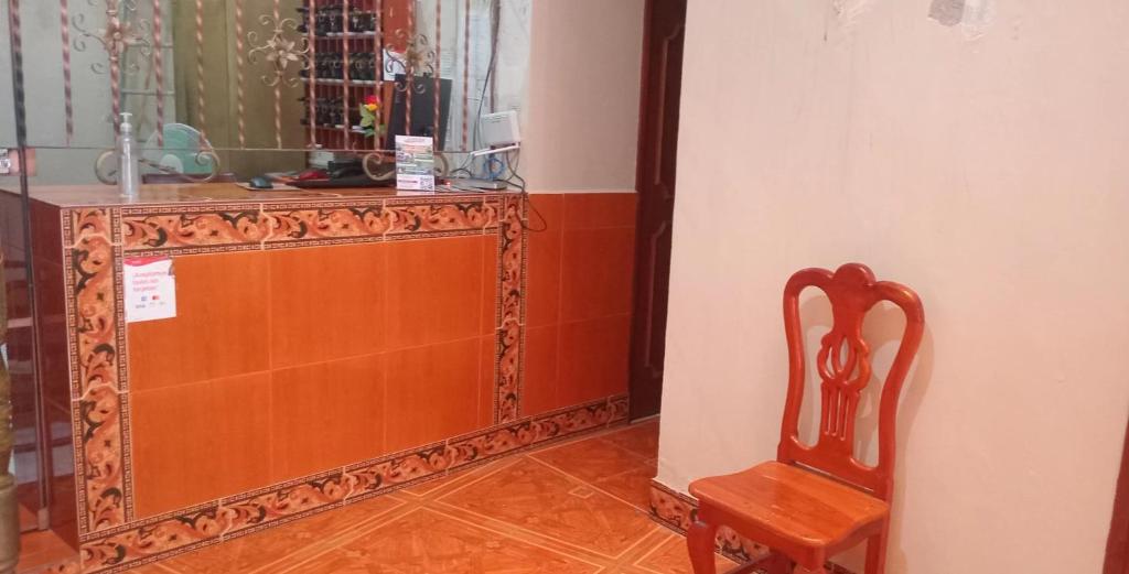 Koupelna v ubytování OYO Hotel El Conquistador