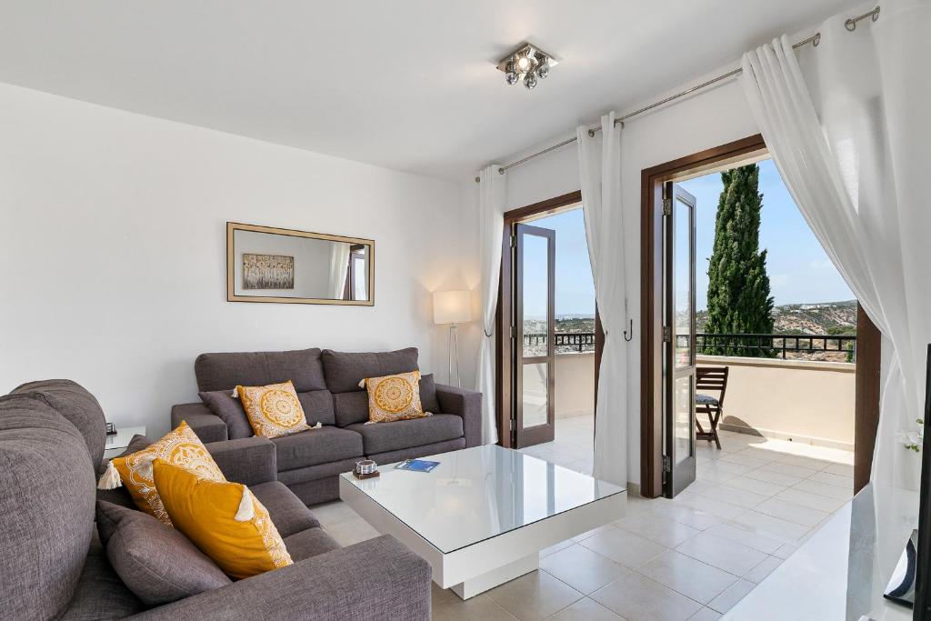 Posezení v ubytování Charming Apartment PZ12 - Lefkara, Aphrodite Hills