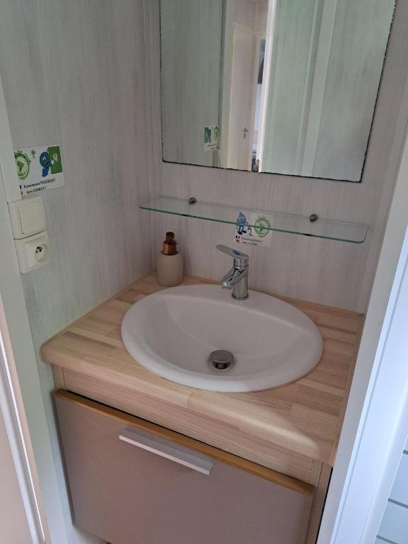 Koupelna v ubytování Camping Ixtila mobilhome Betzüla
