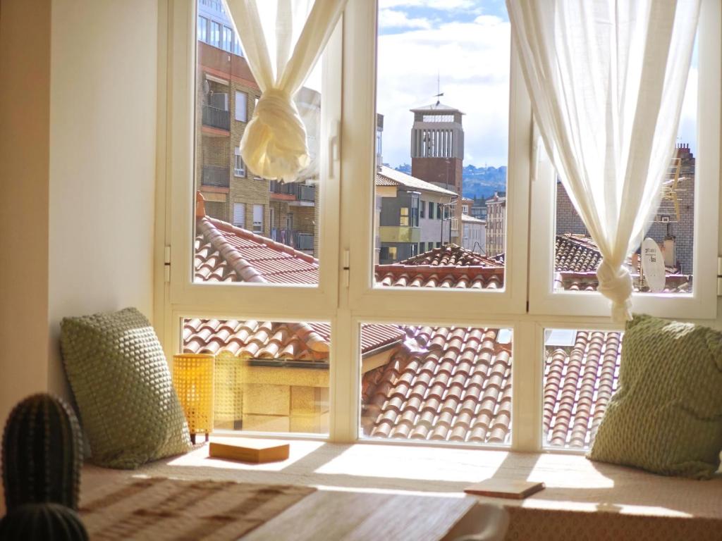 Ruang duduk di La Beina Tu hogar en León