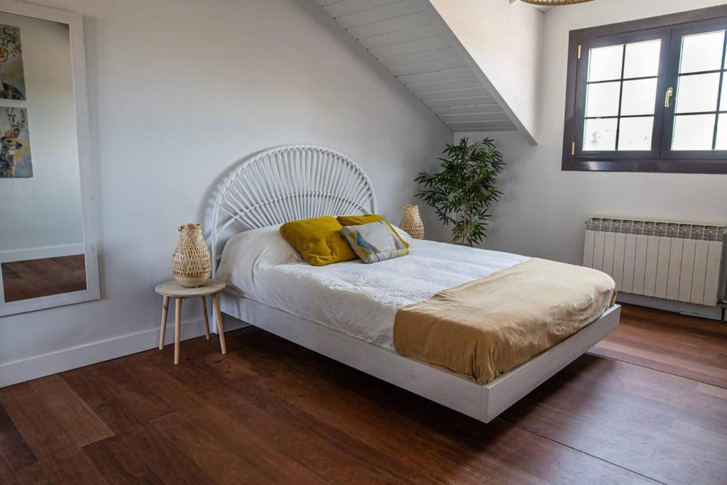 Posteľ alebo postele v izbe v ubytovaní Casa Rural Camino Blanco