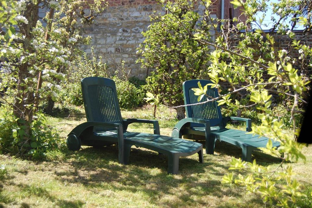 Zahrada ubytování Gîte de la Fontaine