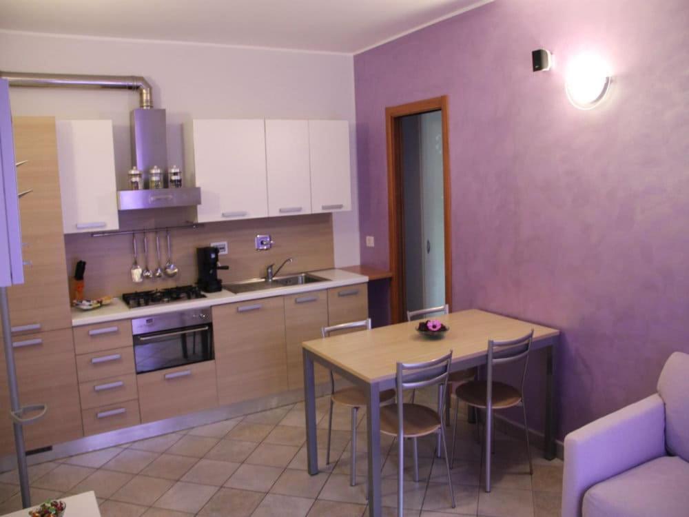 Kuchyň nebo kuchyňský kout v ubytování Rosta Residence Ranverso
