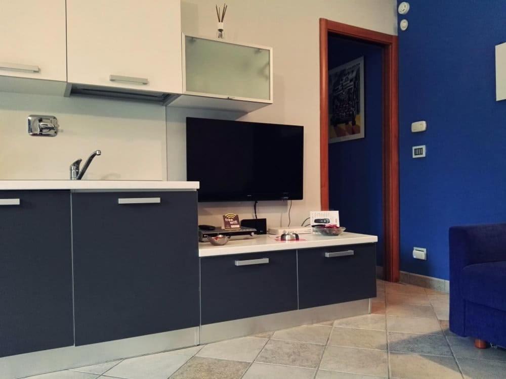 Kuchyň nebo kuchyňský kout v ubytování Rosta Residence Ranverso
