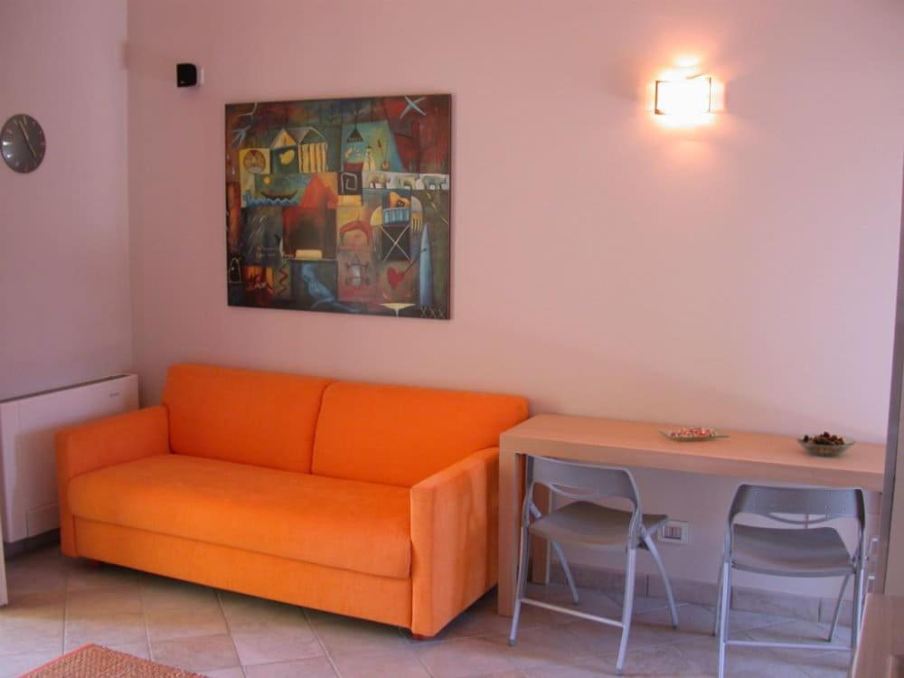 Posezení v ubytování Rosta Residence Ranverso