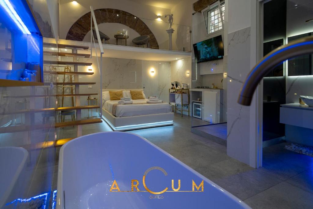Posezení v ubytování ARCUM suites