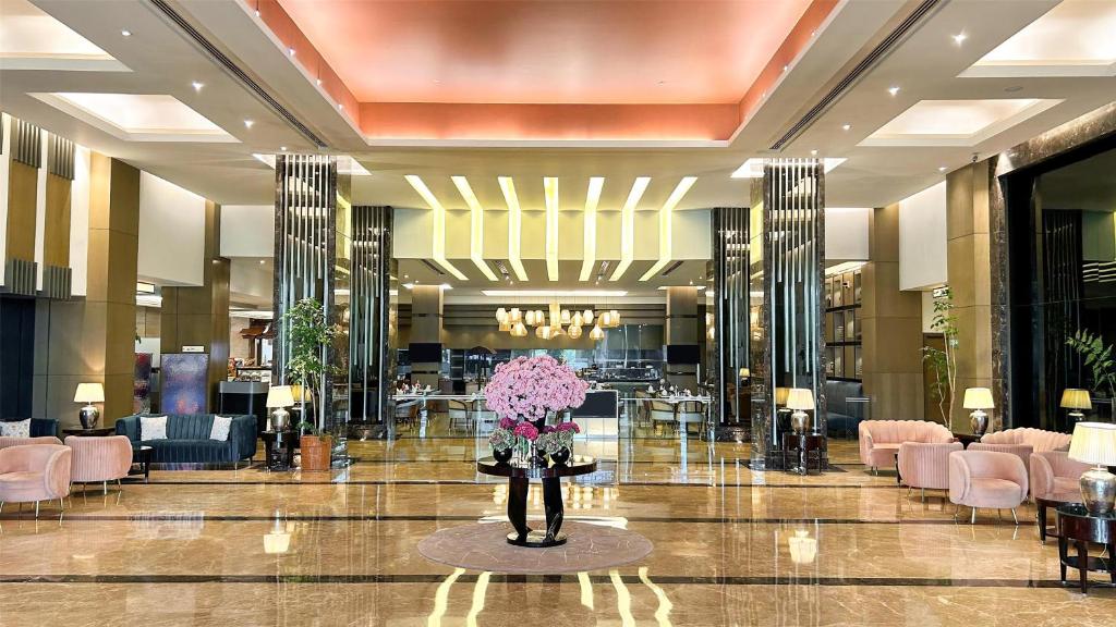Posezení v ubytování Radisson Blu Hotel Rudrapur