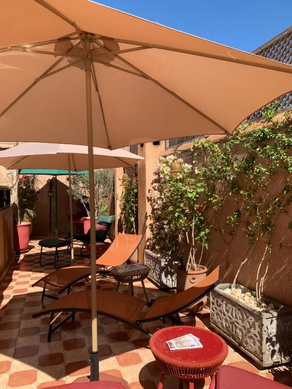 Patio nebo venkovní prostory v ubytování Riad Boussa