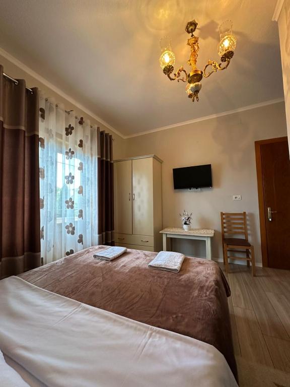 Postel nebo postele na pokoji v ubytování Camping & Guest House Herges