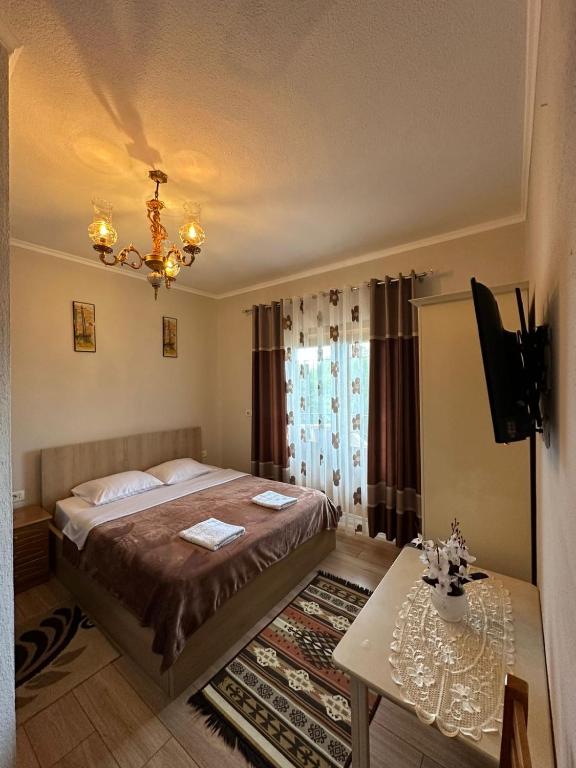 Postel nebo postele na pokoji v ubytování Camping & Guest House Herges