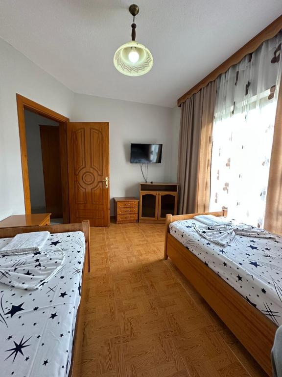 Postel nebo postele na pokoji v ubytování Camping & Guest House Herges