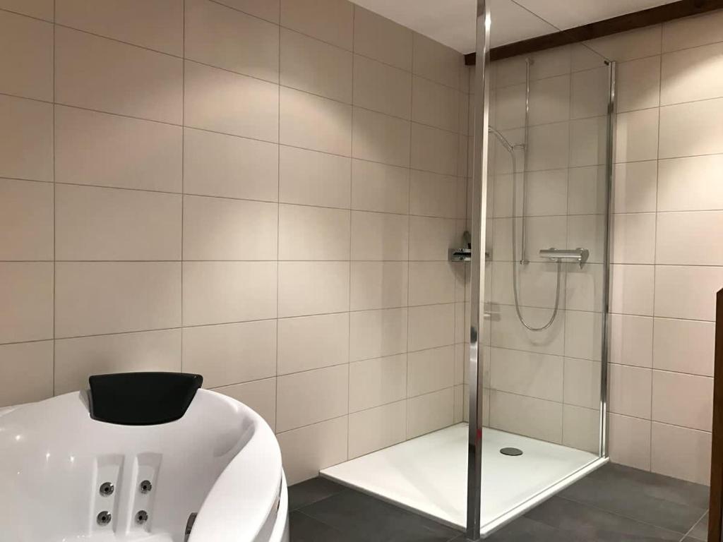 Koupelna v ubytování Ferienwohnung Ursis Stall